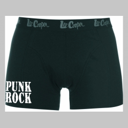 Punk Rock čierne trenírky BOXER s tlačeným logom, top kvalita 95%bavlna 5%elastan